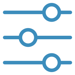 Icona slider per analisi gestionale e KPI